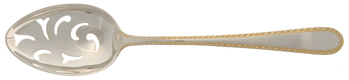 Golden Winslow (Sterling, 1850) Pierced Tablespoon (Serving Spoon) by Kirk Stieff-1