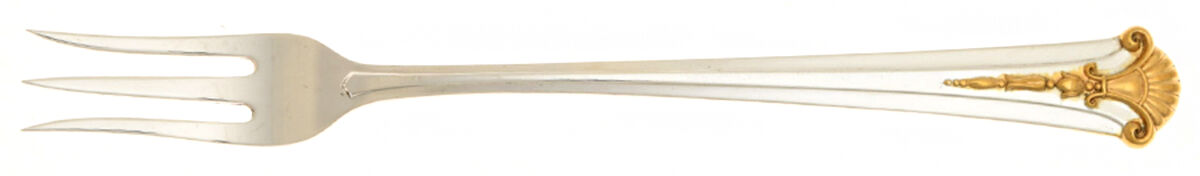 Golden Severn-Worthington (Sterling, 1990) Cocktail/Seafood Fork by Kirk Stieff-1