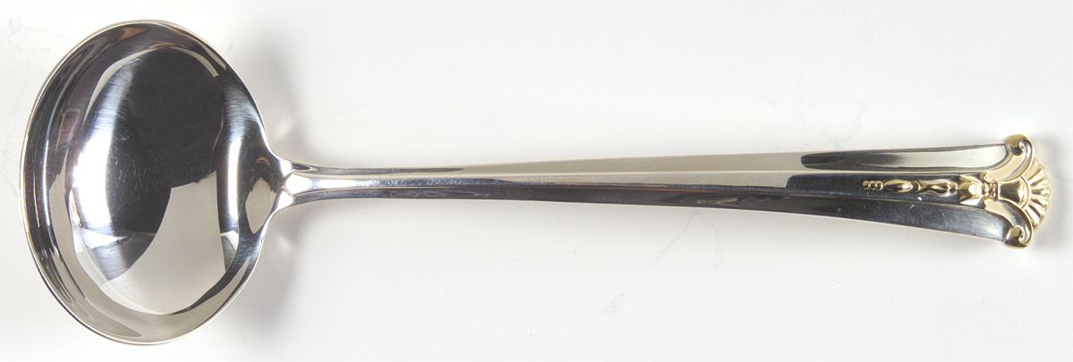 Golden Severn-Worthington (Sterling, 1990) Solid Gravy Ladle by Kirk Stieff-1