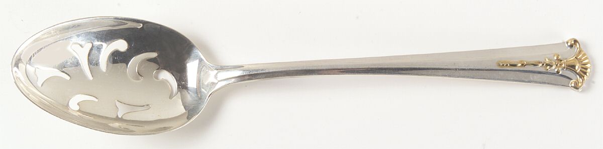 Golden Severn-Worthington (Sterling, 1990) Pierced Tablespoon (Serving Spoon) by Kirk Stieff-1