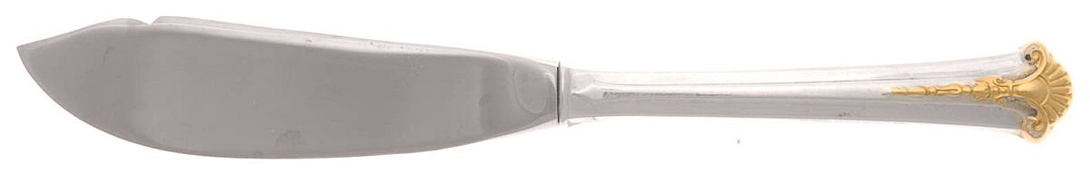 Golden Severn-Worthington (Sterling, 1990) Hollow Handle Master Butter Knife by Kirk Stieff-1