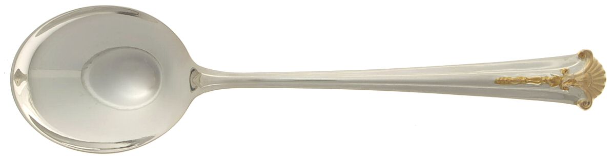 Golden Severn-Worthington (Sterling, 1990) Round Bowl Soup Spoon (Cream Soup) by Kirk Stieff-1