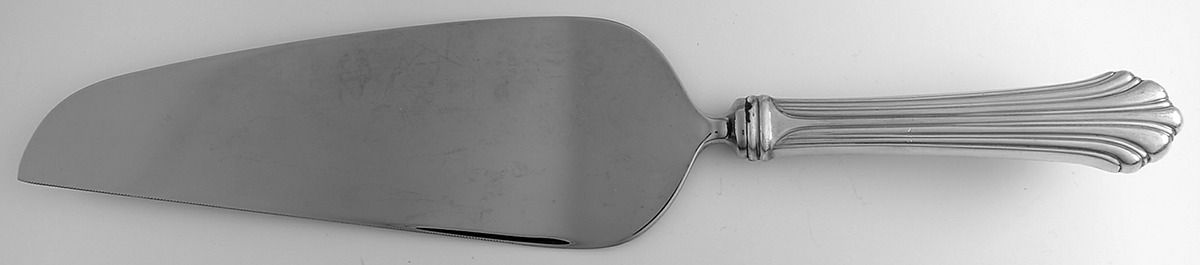 Homewood (Sterling, 1938, No Monograms) Pie & Cake Server with Stainless Blade by Kirk Stieff-1