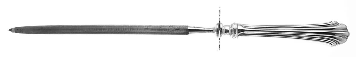 Homewood (Sterling, 1938, No Monograms) Large Steel Rod Knife Sharpener by Kirk Stieff-1