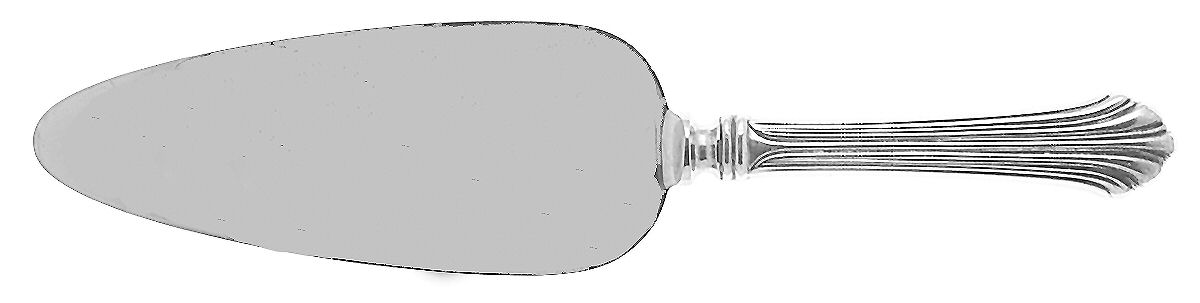 Homewood (Sterling, 1938, No Monograms) Pie Server with Silverplate Blade by Kirk Stieff-1