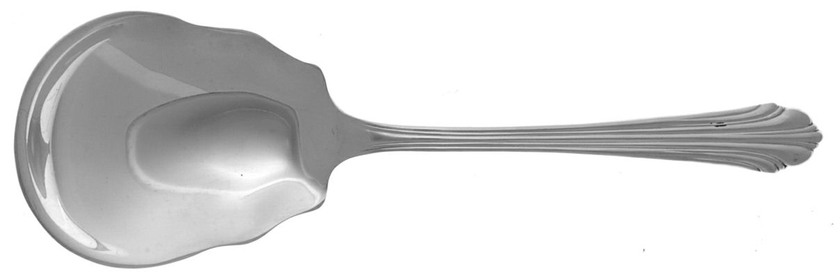 Homewood (Sterling, 1938, No Monograms) Solid Salad Serving Spoon by Kirk Stieff-1