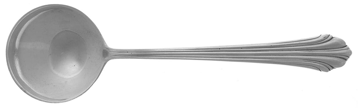 Homewood (Sterling, 1938, No Monograms) Large Round Bowl Soup Spoon (Bouillon) by Kirk Stieff-1