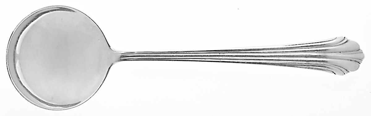 Homewood (Sterling, 1938, No Monograms) Round Bowl Soup Spoon (Bouillon) by Kirk Stieff-1