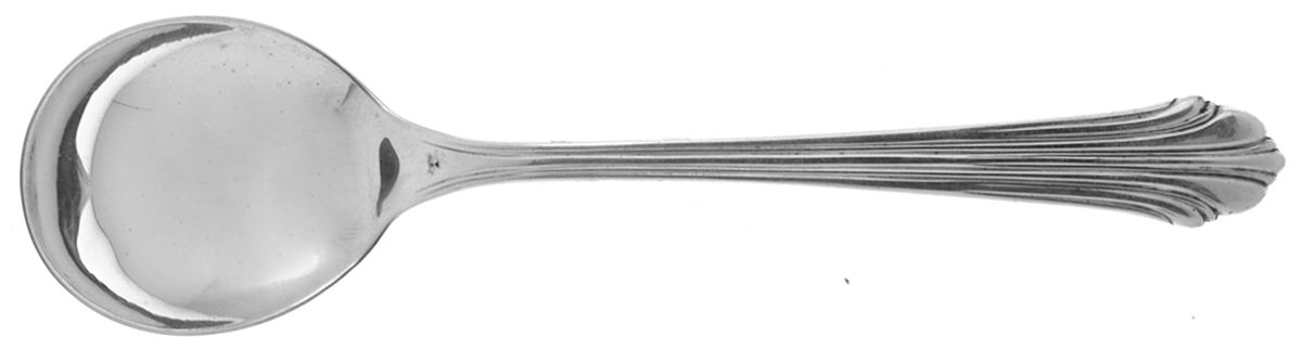 Homewood (Sterling, 1938, No Monograms) Round Bowl Soup Spoon (Gumbo) by Kirk Stieff-1