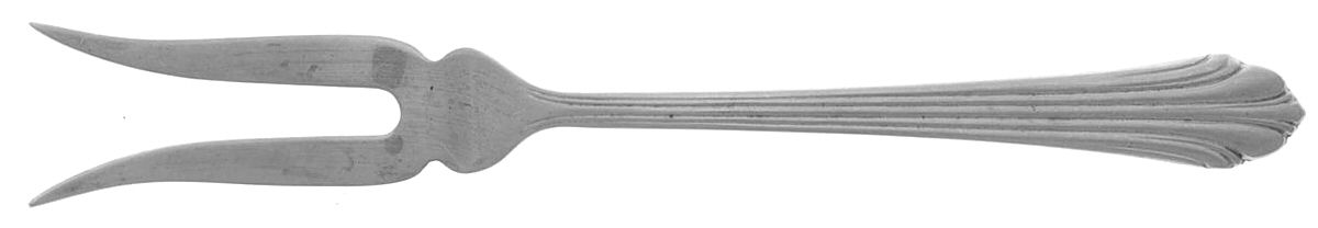 Homewood (Sterling, 1938, No Monograms) Lemon Fork by Kirk Stieff-1