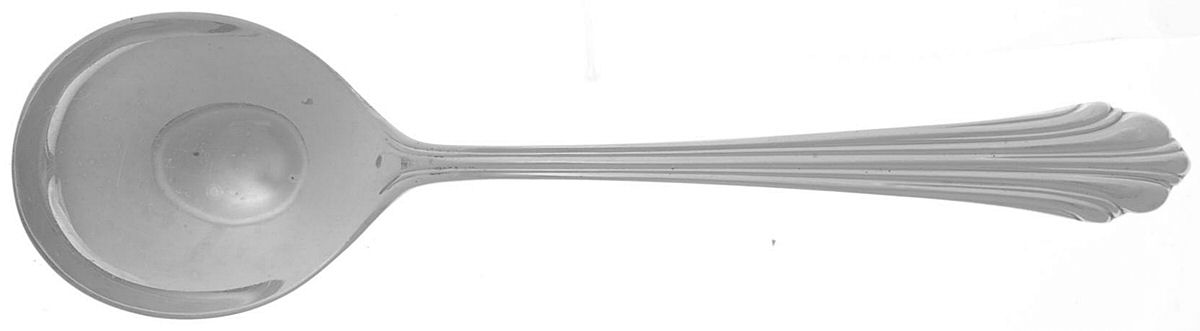Homewood (Sterling, 1938, No Monograms) Round Bowl Soup Spoon Large (Cream Soup) by Kirk Stieff-1