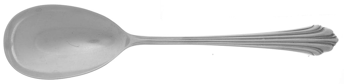 Homewood (Sterling, 1938, No Monograms) Solid Serving Spoon by Kirk Stieff-1