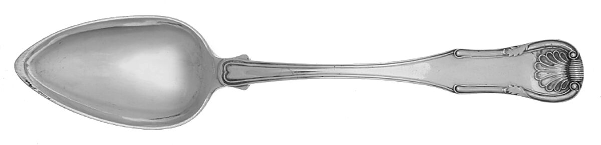 King (Sterling, 1825) Coin Silver Tablespoon (Serving Spoon) by Kirk Stieff-1