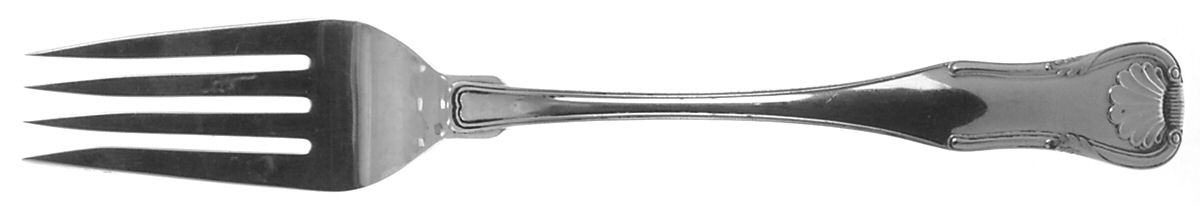 King (Sterling, 1825) Solid Serving Fork by Kirk Stieff-1