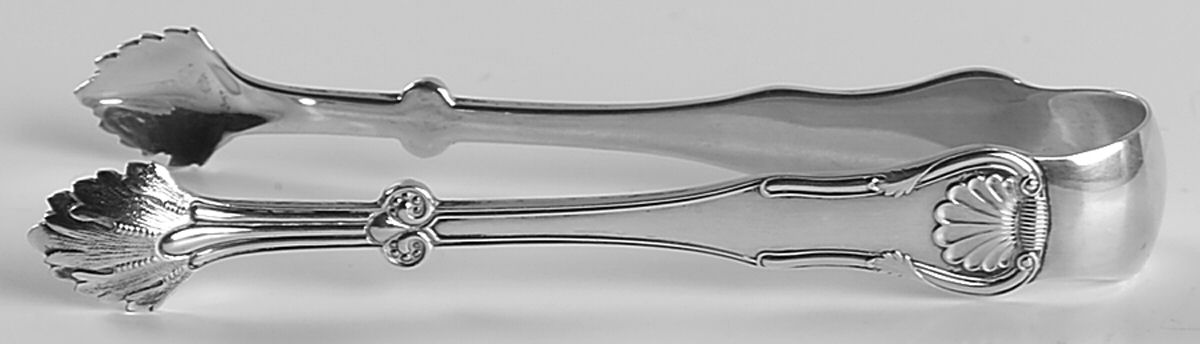 King (Sterling, 1825) Large Sugar Tongs by Kirk Stieff-1