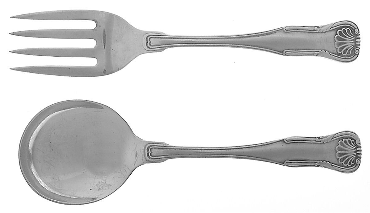 King (Sterling, 1825) 2 Pc Baby Set (BF, BS) by Kirk Stieff-1