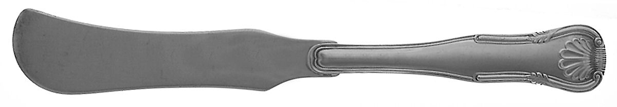 King (Sterling, 1825) Flat Handle Butter Spreader by Kirk Stieff-1