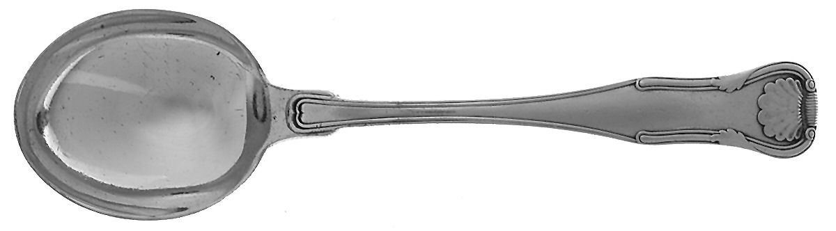 King (Sterling, 1825) Round Bowl Soup Spoon (Bouillon) by Kirk Stieff-1