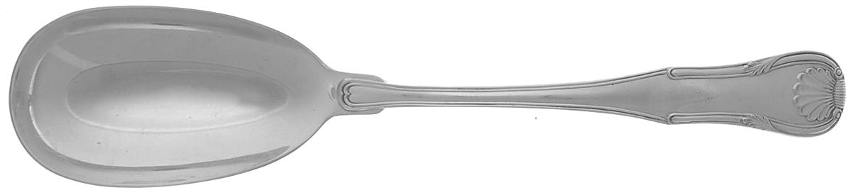 King (Sterling, 1825) Solid Serving Spoon by Kirk Stieff-1