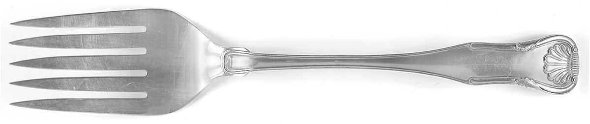 King (Sterling, 1825) Oversize Solid Salad Servng Fork by Kirk Stieff-1