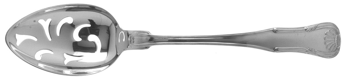 King (Sterling, 1825) Pierced Tablespoon (Serving Spoon) by Kirk Stieff-1