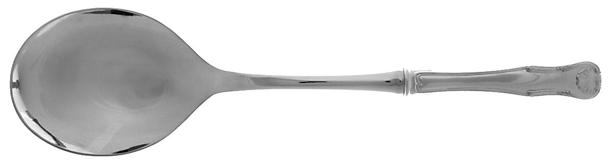 King (Sterling, 1825) Salad Servng Spoon with Stainless Bowl by Kirk Stieff-1