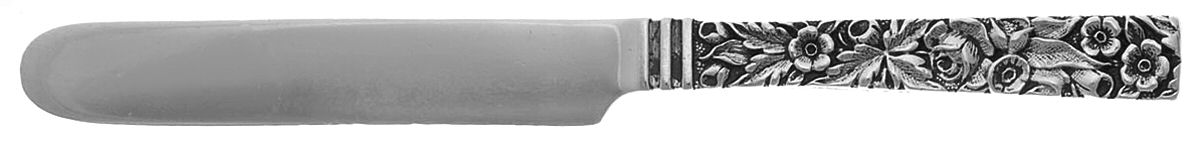 Repousse (Sterling, 1828) Baby Knife Solid Piece w/Square Tip by Kirk Stieff-1