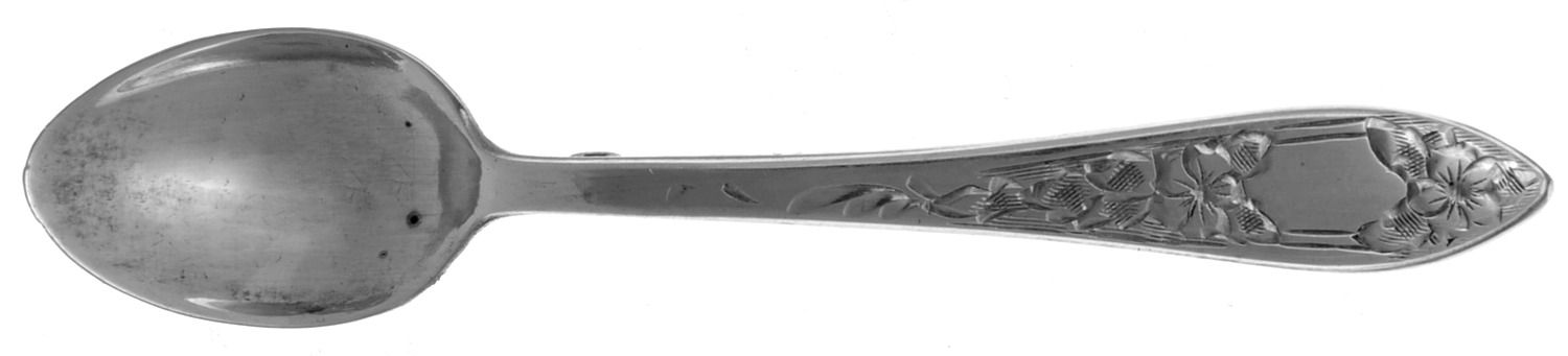 Lady Claire-Hand Engraved (Sterling, 1925) Lapel Pin by Kirk Stieff-1