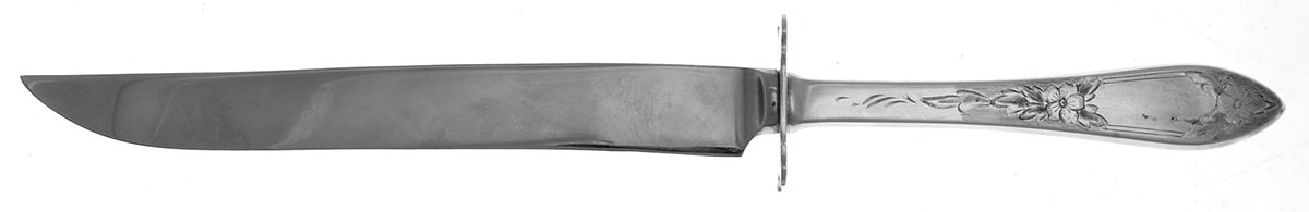 Lady Claire-Hand Engraved (Sterling, 1925) Small Carving Knife Stainless Blade W/Sterling Gua by Kirk Stieff-1