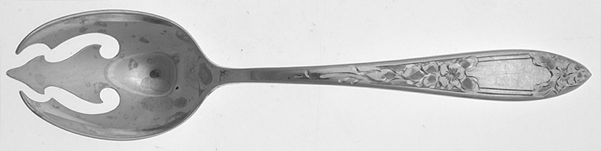 Lady Claire-Hand Engraved (Sterling, 1925) Ice Cream Fork by Kirk Stieff-1