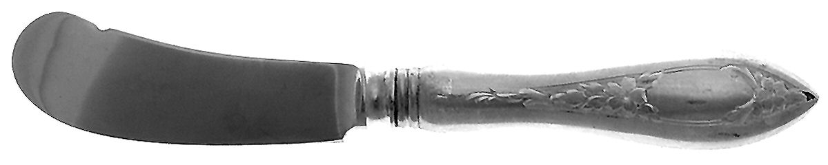Lady Claire-Hand Engraved (Sterling, 1925) Butter Spreader Hollow Hdl-Paddle/Stainless Blade by Kirk Stieff-1