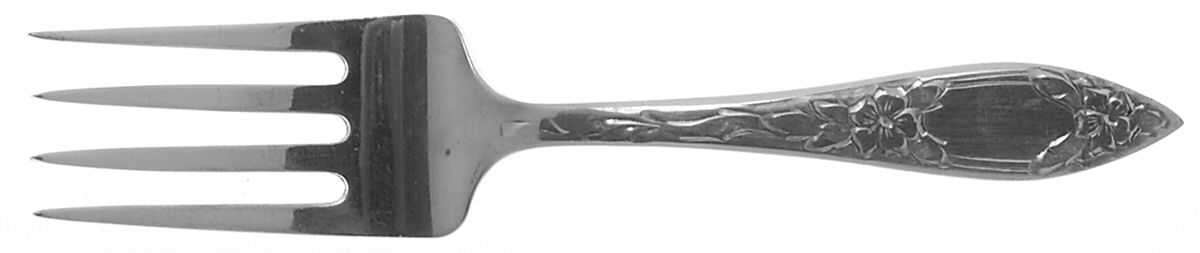 Lady Claire-Hand Engraved (Sterling, 1925) Baby Fork by Kirk Stieff-1