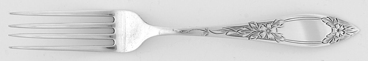 Lady Claire-Hand Engraved (Sterling, 1925) Fork by Kirk Stieff-1