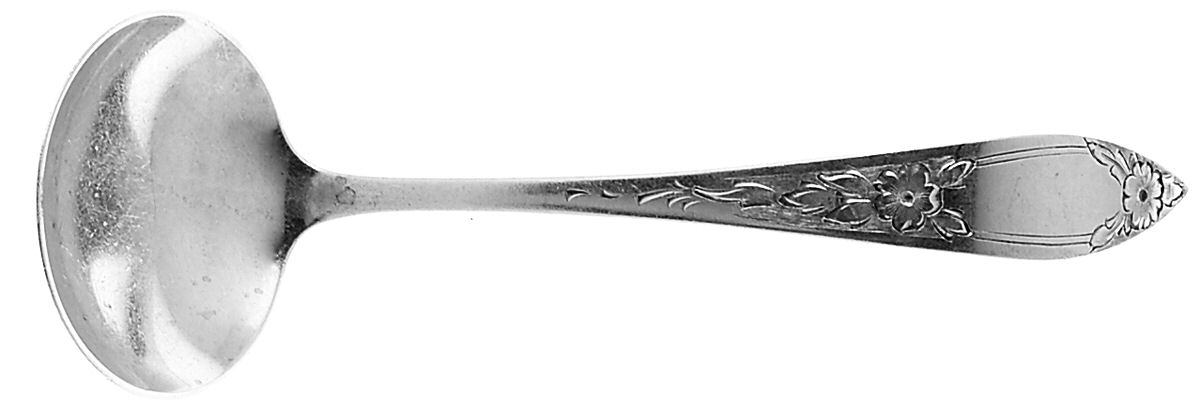 Lady Claire-Hand Engraved (Sterling, 1925) Sauce Ladle, Solid Piece by Kirk Stieff-1