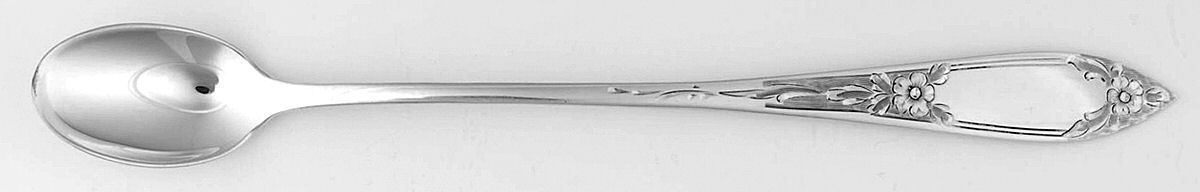 Lady Claire-Hand Engraved (Sterling, 1925) Extra Long Handle Iced Tea Spoon by Kirk Stieff-1