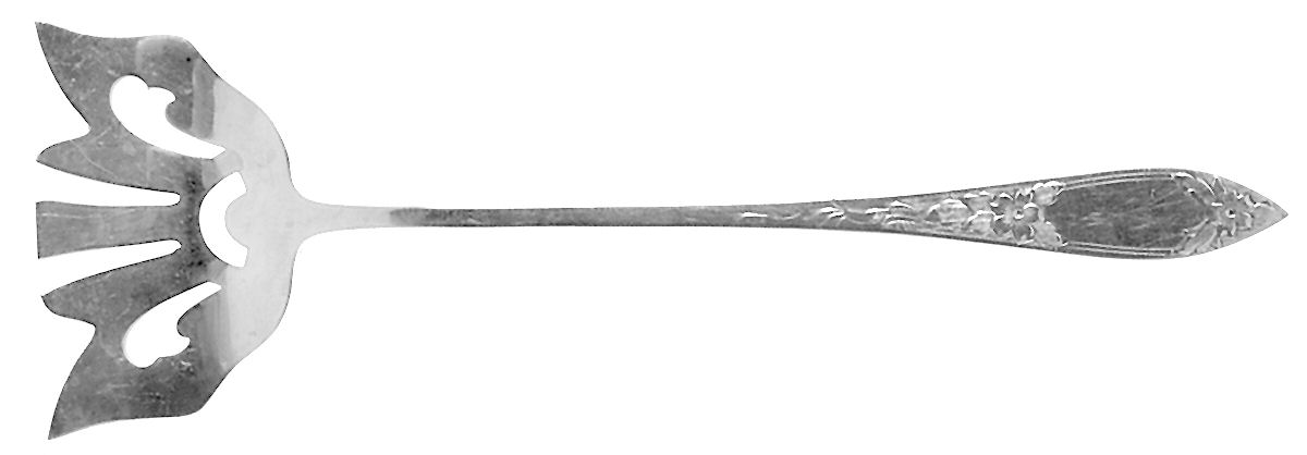 Lady Claire-Hand Engraved (Sterling, 1925) Bacon Fork (All Solid Piece) by Kirk Stieff-1