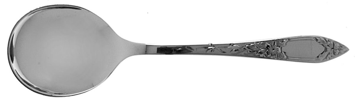 Lady Claire-Hand Engraved (Sterling, 1925) Round Bowl Soup Spoon Large (Cream Soup) by Kirk Stieff-1