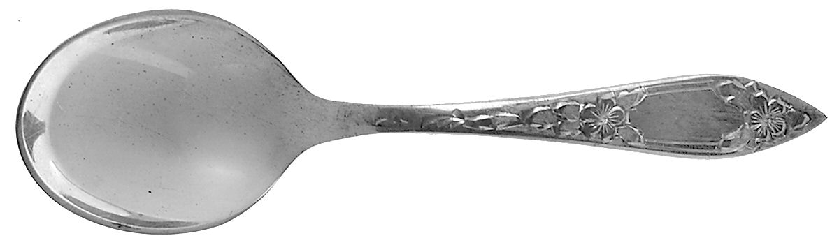 Lady Claire-Hand Engraved (Sterling, 1925) Straight Handle Baby Spoon by Kirk Stieff-1