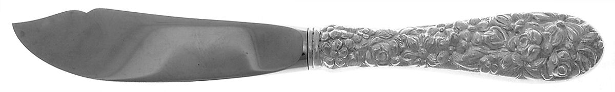 Maryland Rose (Silverplate, 1980) Hollow Handle Master Butter Knife by Kirk Stieff-1