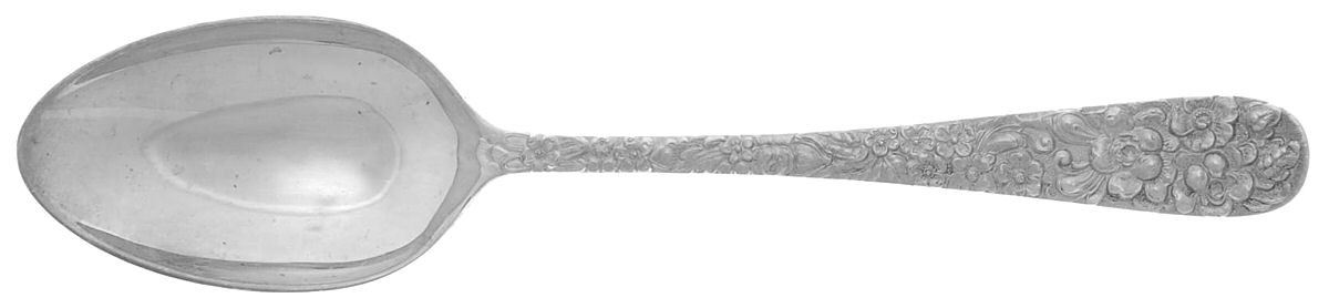 Maryland Rose (Silverplate, 1980) Tablespoon (Serving Spoon) by Kirk Stieff-1