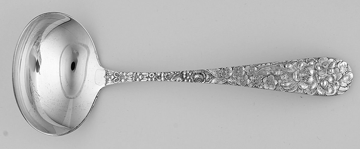 Maryland Rose (Silverplate, 1980) Solid Gravy Ladle by Kirk Stieff-1