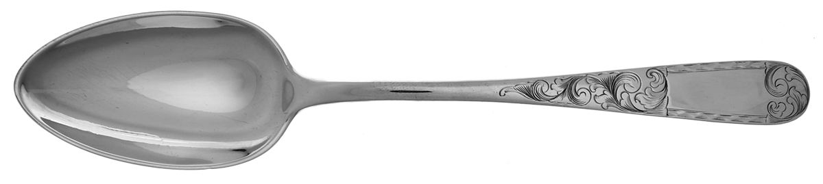 Mayflower (Sterling, 1846) Tablespoon (Srvg Spoon)-Large by Kirk Stieff-1