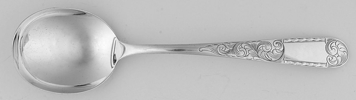 Mayflower (Sterling, 1846) Round Bowl Soup Spoon (Gumbo) by Kirk Stieff-1