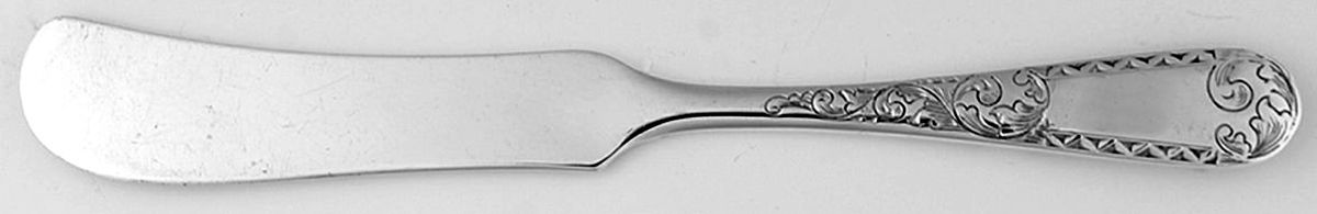 Mayflower (Sterling, 1846) Small Flat Handled Butter Spreader by Kirk Stieff-1