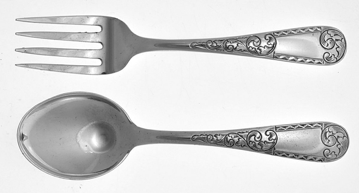 Mayflower (Sterling, 1846) 2 Pc Baby Set (BF, BS) by Kirk Stieff-1