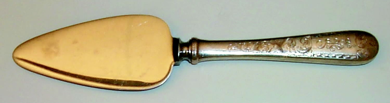Mayflower (Sterling, 1846) Cheese Server with Stainless Blade HC by Kirk Stieff-1