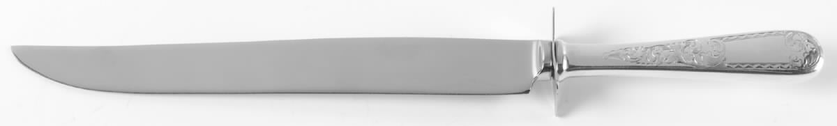 Mayflower (Sterling, 1846) Large Stainless Blade Roast Carving Knife by Kirk Stieff-1