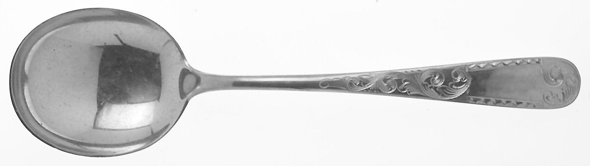 Mayflower (Sterling, 1846) Round Bowl Soup Spoon (Cream Soup) by Kirk Stieff-1