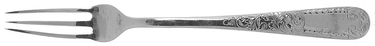 Mayflower (Sterling, 1846) Individual Solid Fruit Fork by Kirk Stieff-1