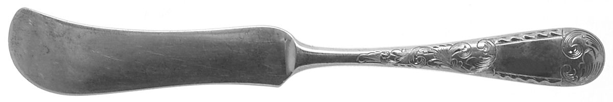 Mayflower (Sterling, 1846) Large Flat Handle Butter Spreader by Kirk Stieff-1